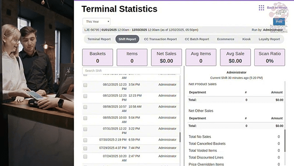 NRS Terminal Statistics - Shift Report Tutorial - CampNRS