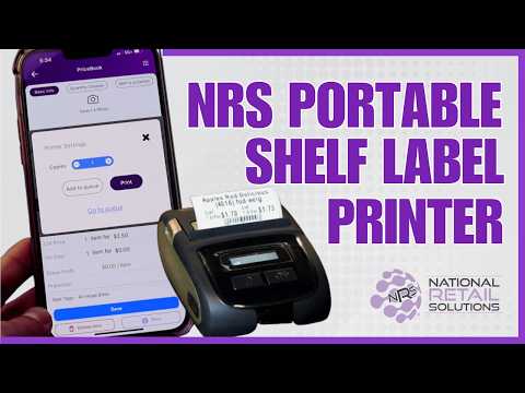 NRS Portable Shelf Label Printer Tutorial - CampNRS